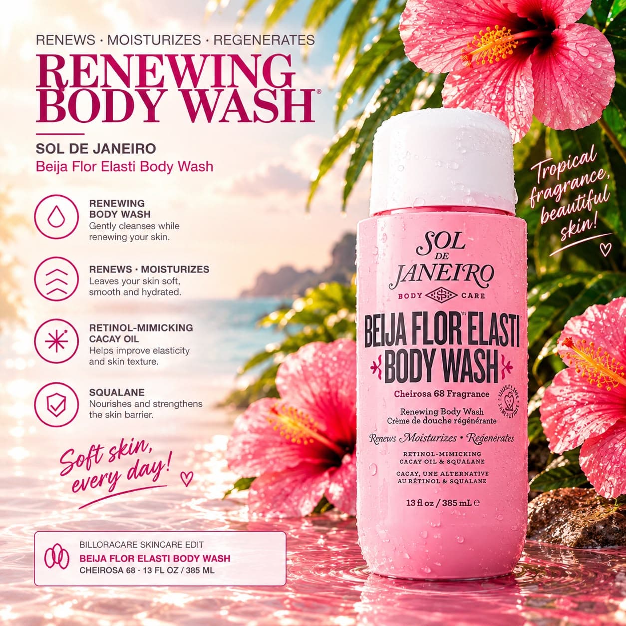 Sol de Janeiro Beija Flor Renewing Body Wash