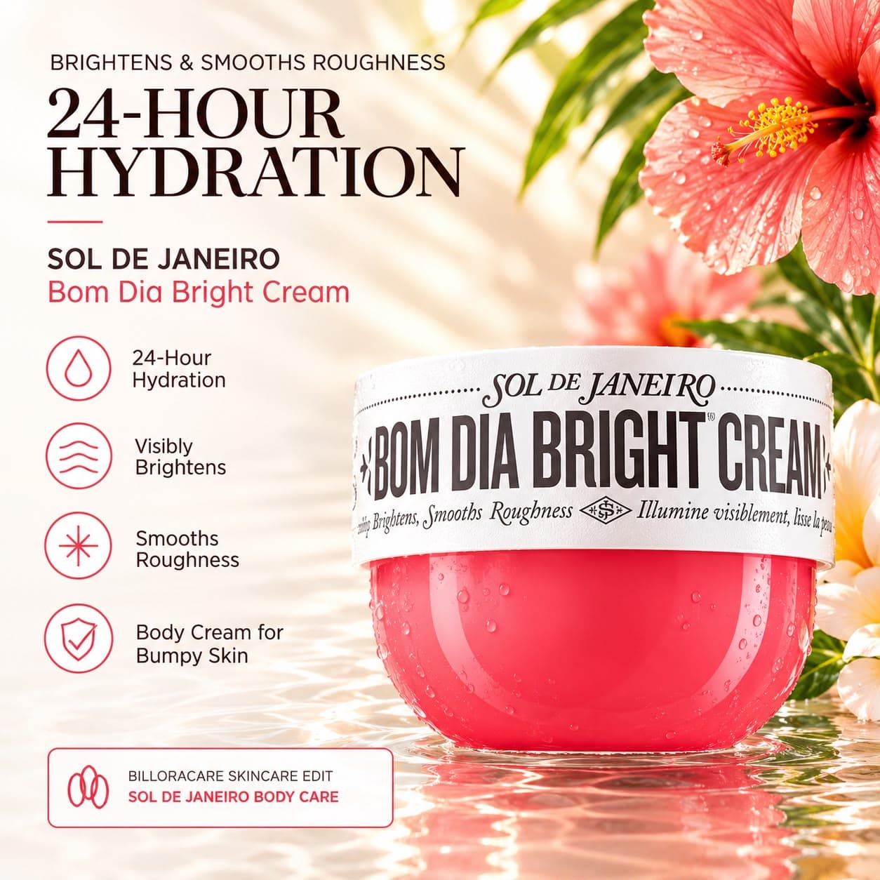 Sol de Janeiro Visibly Brightening and Smoothing Bom Dia AHA Body Cream