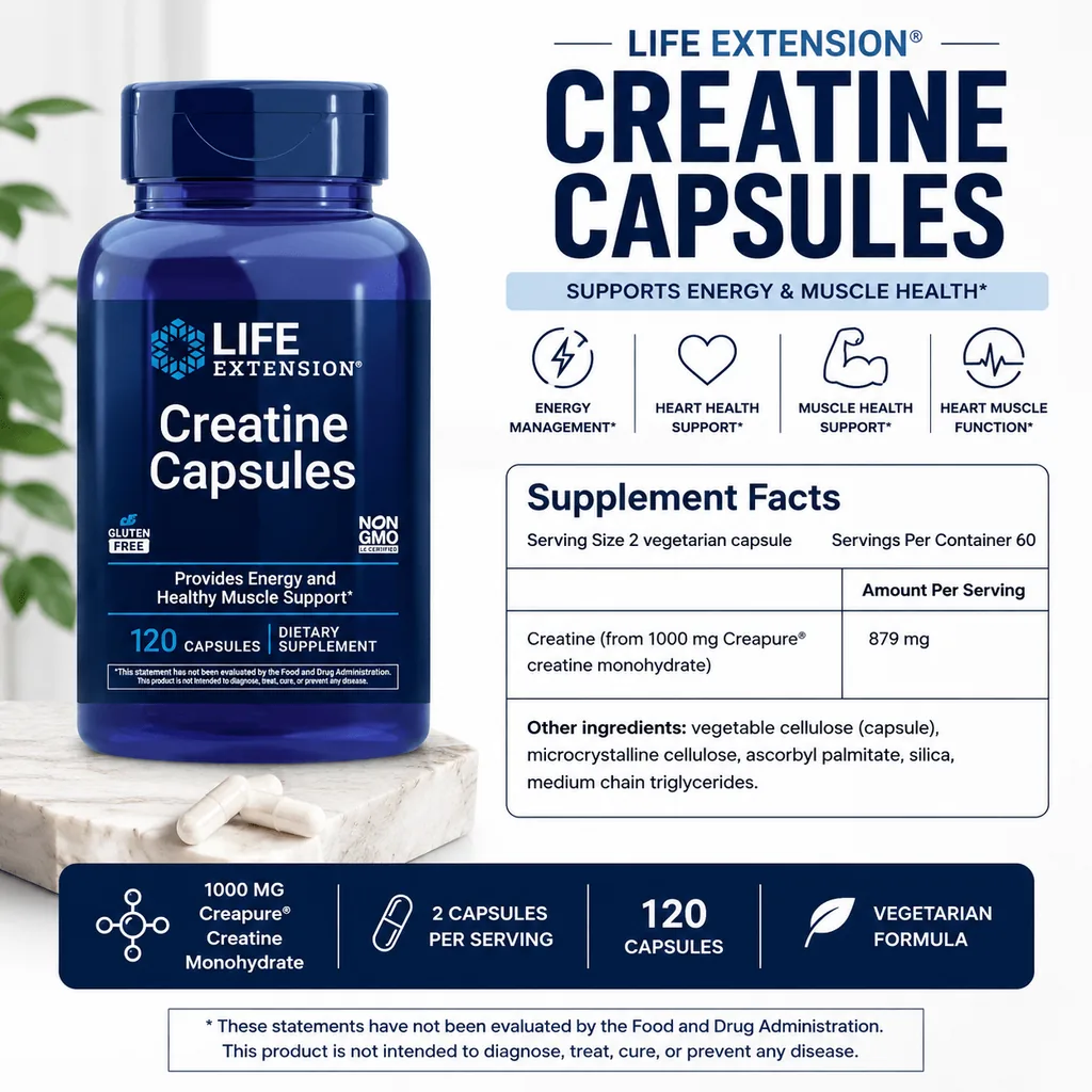 Life Extension – Creatine Capsules