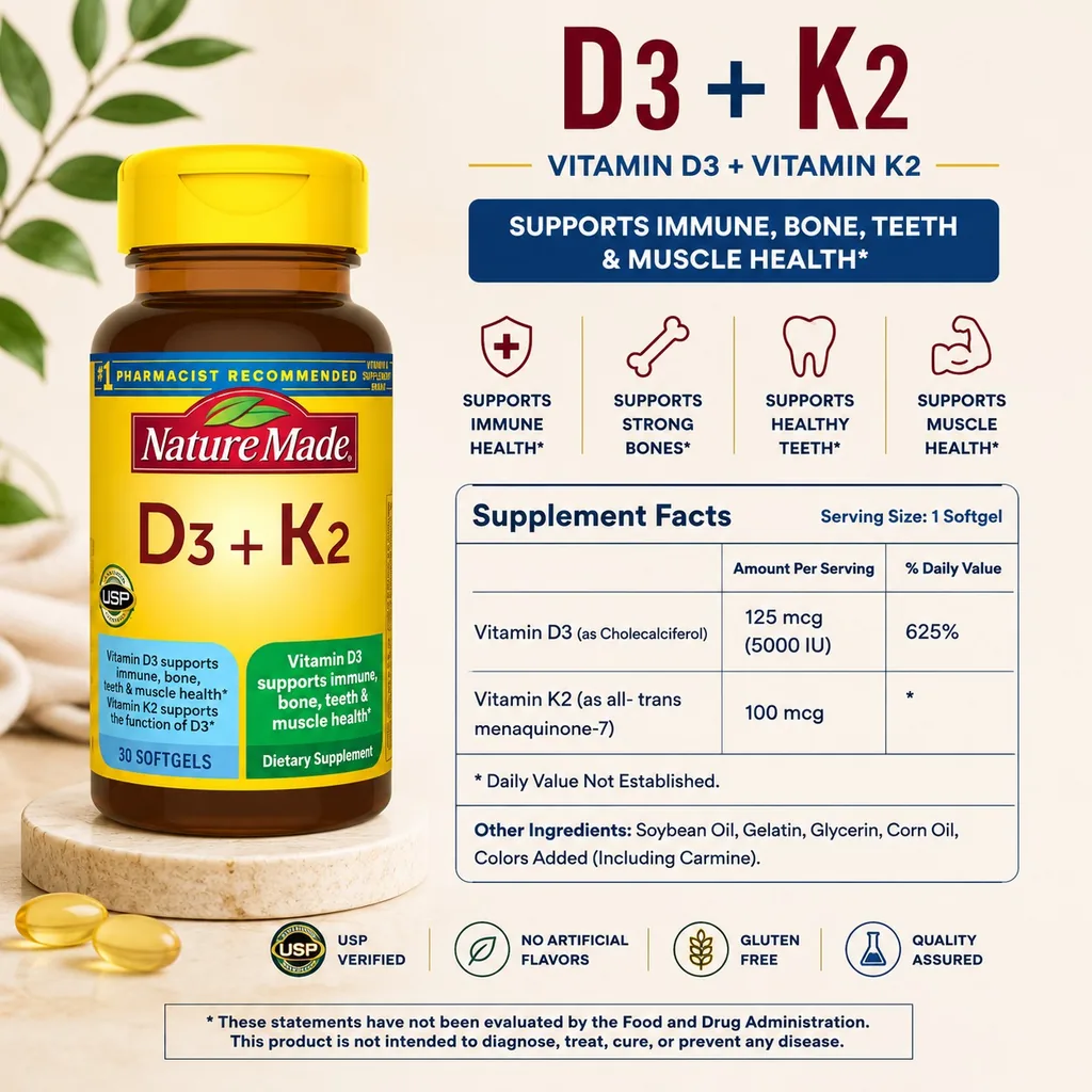 Nature Made – D3 + K2