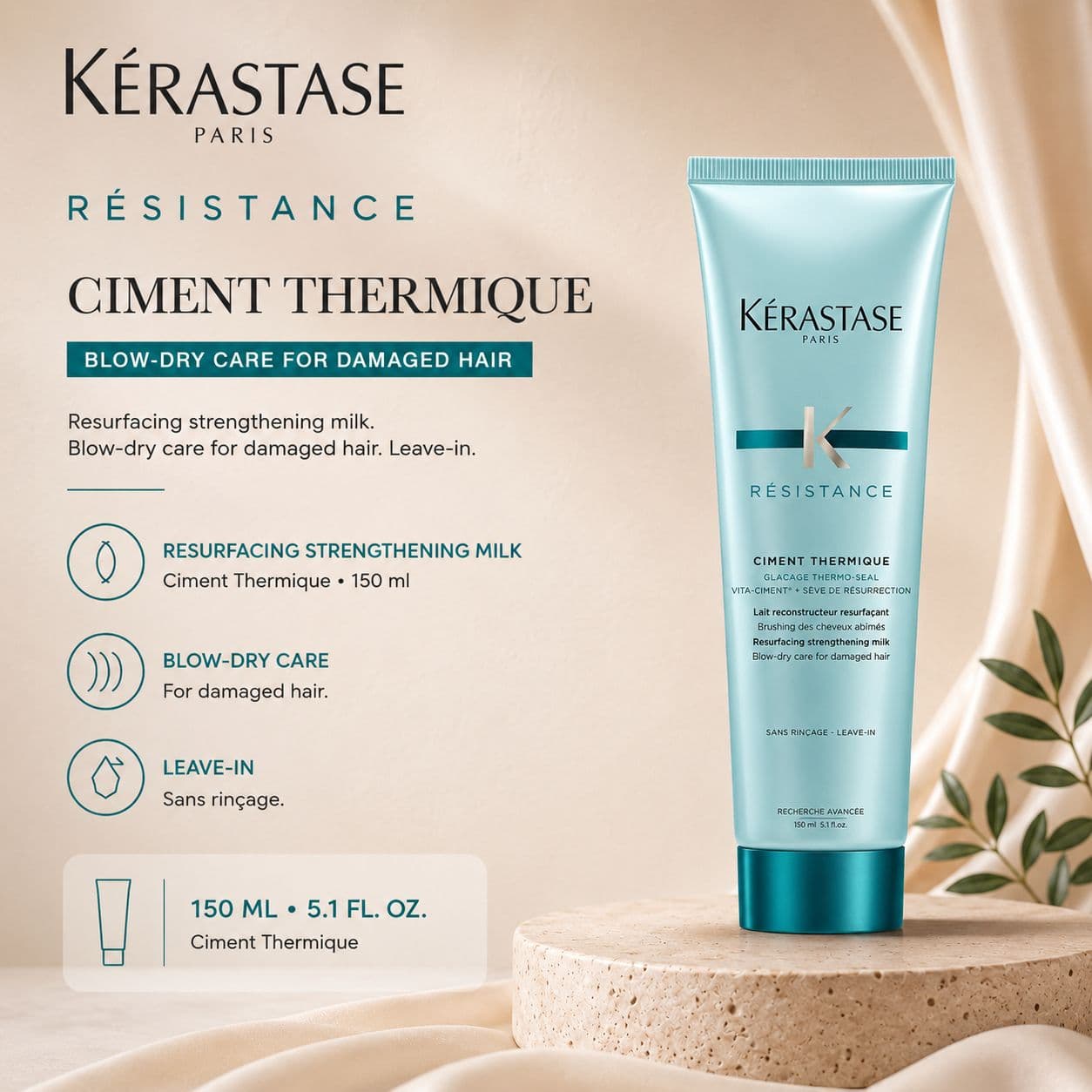 Kérastase Résistance Ciment Thermique Heat Protecting Cream