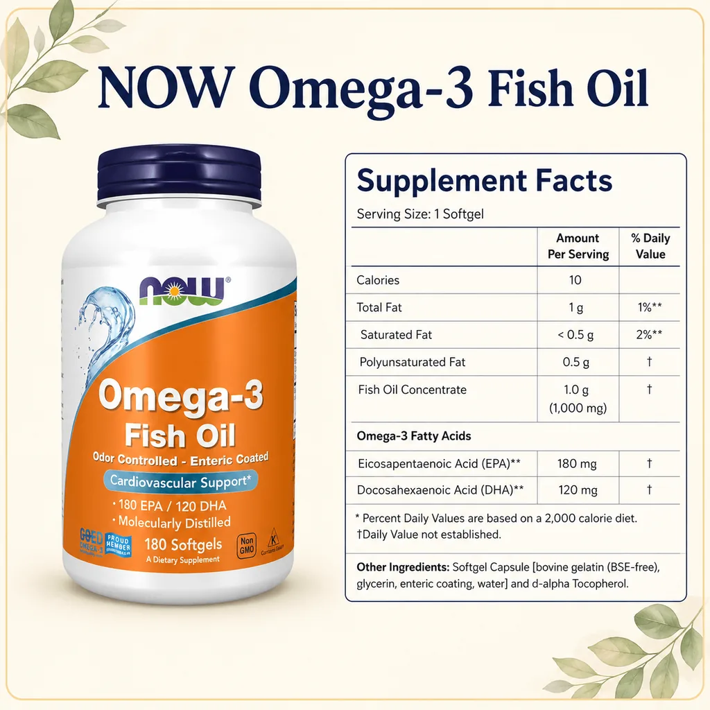 NOW Foods Omega-3 Fish Oil